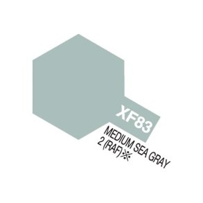 XF-83 Med. Sea Gray 2 RAF, Acrylic Mini 10 ml (penselmaling, mat) - Tamiya